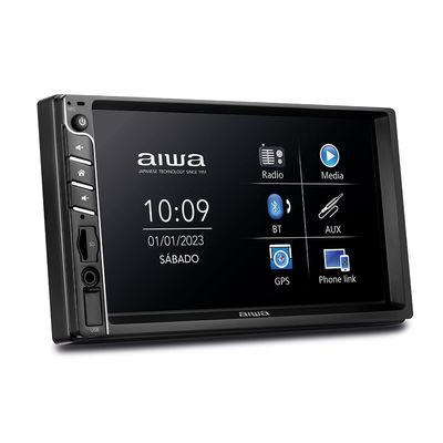 Central Multimídia Car Áudio AIWA CA-DD-01 4X25W BT Mic Bivolt
