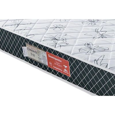 Colchão Solteiro Espuma D20 Confortex  (78x188x12) - Plumatex