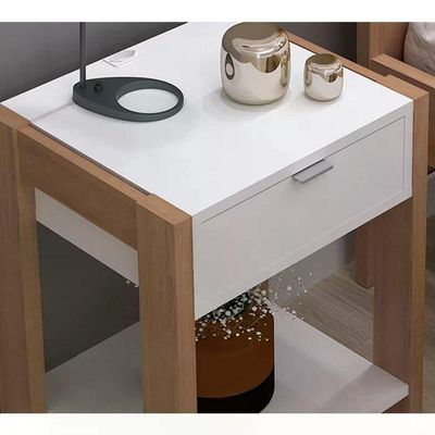 Quarto Solteiro 3 Peças Cm8006 Az1016 Az1019 Qt4 Amendoa Branco Tecno Mobili Amendoa Branco