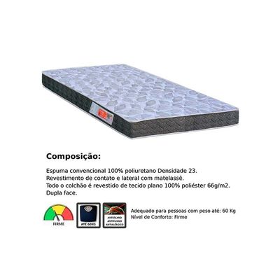 Colchão Viúva Espuma D23  Comfortpedic Line (128x188x13) - Orthoflex