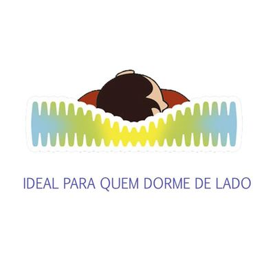 Travesseiro Látex Evolátex Alto p/Fronha (50x70) - Fibrasca