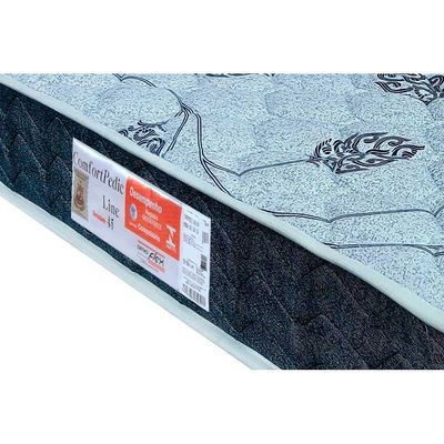 Cama Box Queen: Colchão Espuma D45 Orthoflex  Comfortpedic Line + Base CRC Courano White(158x198)