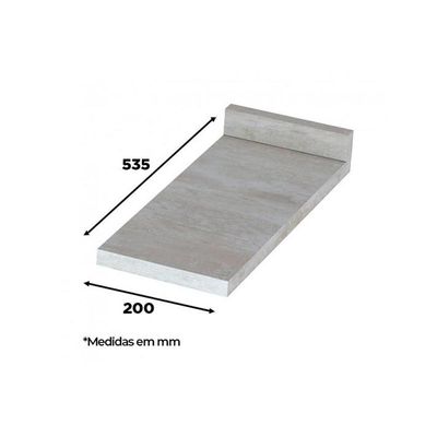 Módulo Cozinha Henn Americana Tampo p/ Balcão   20cm Calcare