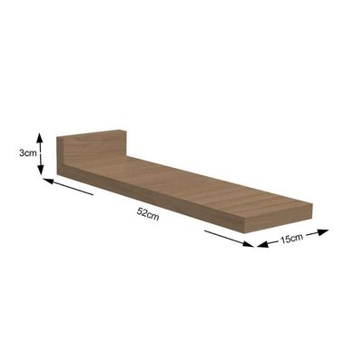 Módulo Cozinha Kappesberg Lótus Tampo p/ Balcão E600 15cm Nogal