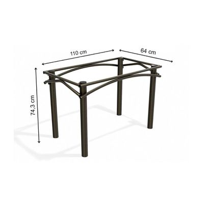 Base de Mesa p/ Cozinha Elba M004 s/ Tampo Níquel - Kappesberg