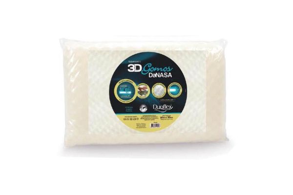 Travesseiro Viscoelástico 3D Gomos DaNasa DT3200 p/Fronha 50x70 (45x65) - Duoflex