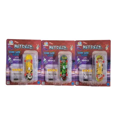 Skate de Dedo Profissional Com Led Netdeck - Nettoy