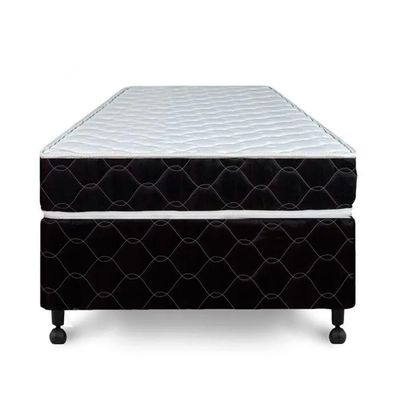 Cama Box + Colchão Castor Solteiro Montblanc Double Face D33 120x203x42cm