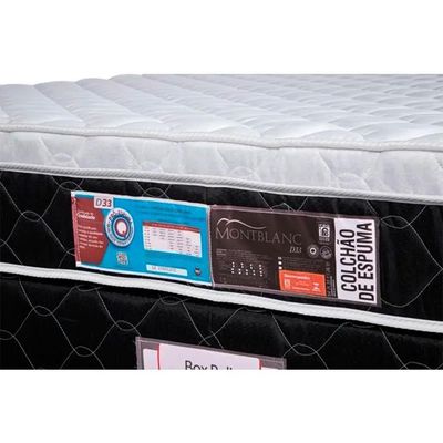 Cama Box + Colchão Castor Solteiro Montblanc One Face D33 96x203x52cm