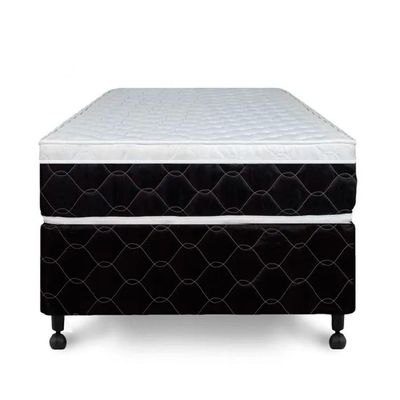 Cama Box + Colchão Castor Solteiro Montblanc One Face D33 96x203x52cm