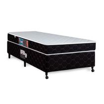 Cama Box + Colchão Castor Solteiro Montblanc Double Face D33 100x200x42cm