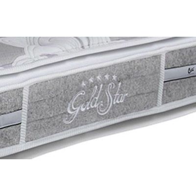 Cama Box Queen: Colchão Molas Ensacadas Castor Pocket SLX Grand Plush + Base CRC Suede Gray(158x198)