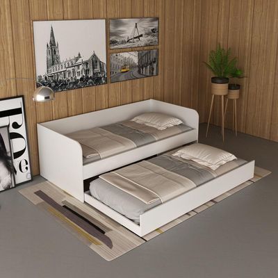 Bicama Solteiro Para Colchão 88x188cm Multimóveis Cr40105 Branca Branco