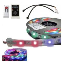 Fita Led Digital 3D 6803 Rgb Com Controle 133 Efeitos - IP67