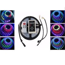 Fita Led Digital 3D 6803 Rgb Com Controle 133 Efeitos - IP67