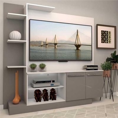 Estante com Painel Tv até 55" 2 Portas Porto Multimóveis