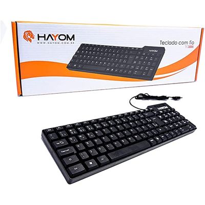 Teclado Básico Padrão Usb Para Pc Office Hayom Tc3201