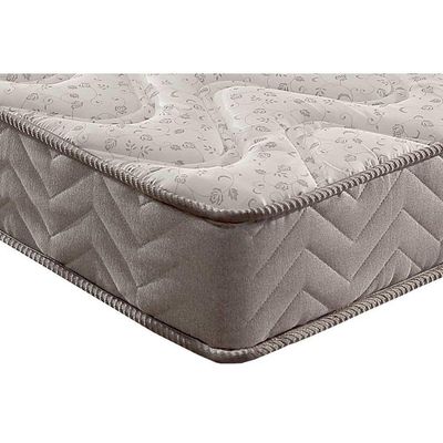 Cama Box Baú Queen: Colchão Espuma Paropas D45 Pasquale + Base CRC Suede Gray(158x198)
