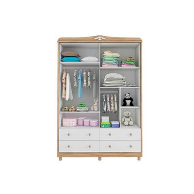 Guarda Roupa Bebê Elô c/ 4 Portas e 4 Gavetas Branco - Peroba