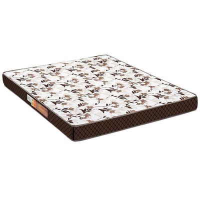 Cama Box Solteiro: Colchão Espuma Polar Pérola + Base CRC Rústico Clean(88x188)