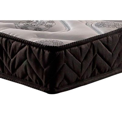 Cama Box Solteiro: Colchão Espuma D45 Paropas Pasquale Black + Base CRC Suede Black(88x188)