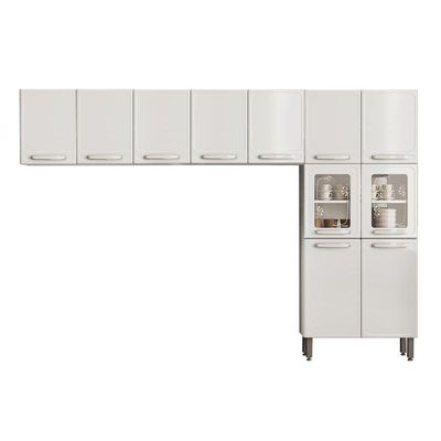 Cozinha Modulada Bertolini Evidence  3 Peças (2 Armários + 1 Paneleiro) CPT63 Branco