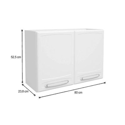 Cozinha Completa Evidence 4 Peças (2 Armários + 2 Balcões) C4P61 Branco - Bertolini
