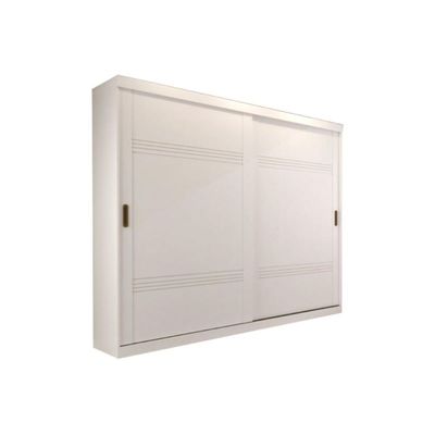 Guarda Roupas 2 Portas de Correr  e 4 Gavetas Blumenau Branco - Panan