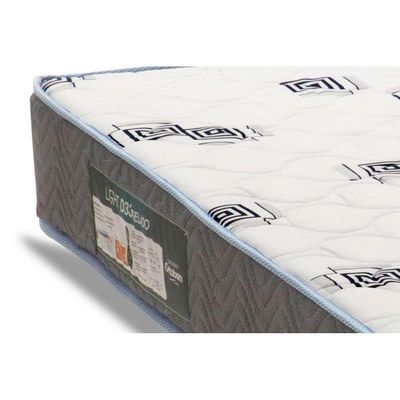 Cama Box Baú Queen: Colchão Espuma Ortobom D33 Light Saúde + Base CRC Suede Gray(158x198)