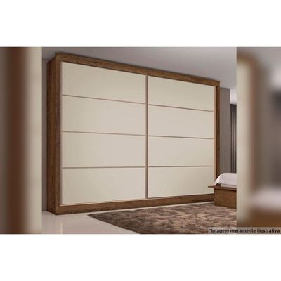 Guarda Roupa Casal 2 Portas de Correr e 6 Gavetas Sevilha Branco - Europa