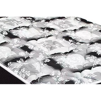 Cama Box Queen: Colchão Espuma D45 Luckspuma Gran Luck Pro + Base CRC Suede Black(158x198)
