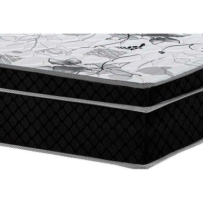Cama Box Baú Casal: Colchão Anatômico Polar D28 / EP Orthoface Firme + Base CRC Suede Black(138x188)