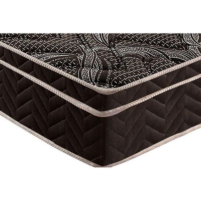 Cama Box Baú Casal: Colchão Espuma Paropas D28 / EP Pasquale + Base CRC Suede Black(138x188)