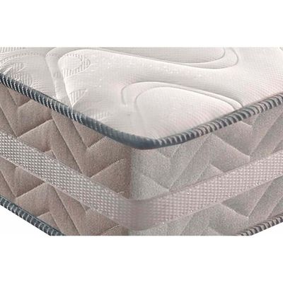 Cama Box Baú Queen: Colchão Anatômico Paropas D28 / AG65 Master Gray + Base CRC Suede Gray(158x198)