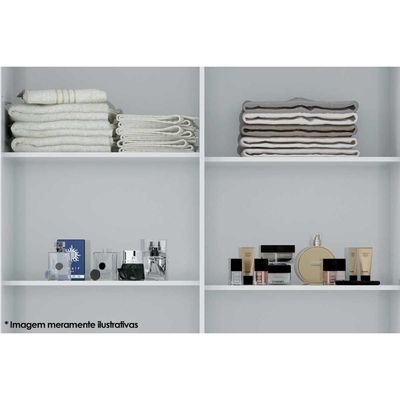 Guarda Roupa Casal 8 Portas e 6 Gavetas Liverpool Castanha/Off White - Santos Andirá
