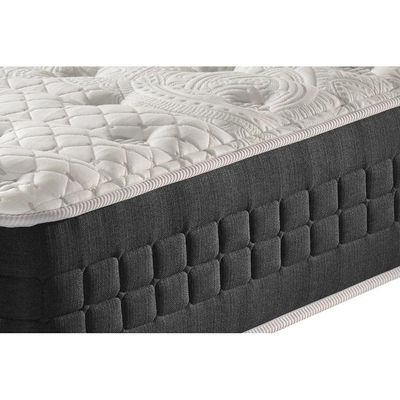 Cama Box Baú Casal: Colchão Molas Ensacadas Anjos MasterPocket Hotel + Base CRC Suede Clean(138x188)
