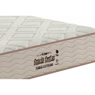 Cama Box Solteiro: Colchão Ortopédico Probel AG65 Force Extreme + Base CRC Suede Clean(88x188)