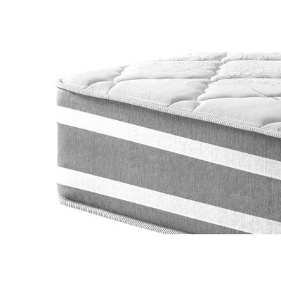 Cama Box Queen: Colchão Molas Ensacadas Anjos MasterPocket Duo Sono+ Base CRC Suede Gray(158x198)
