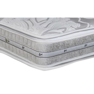 Cama Box King: Colchão Molas Ensacadas Castor Pocket SLX Grand Plush + Base CRC Suede Gray(193x203)