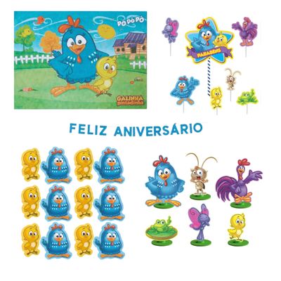 Kit Infantil Festa Fácil Galinha Pintadinha - Piffer