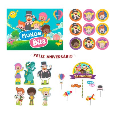 Kit Infantil Festa Fácil Mundo Bita - Piffer