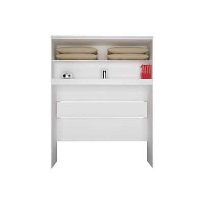Módulo de Quarto Armário Ponte Aéreo Plus Casal 2 Portas 221cm Canela - Novo Horizonte