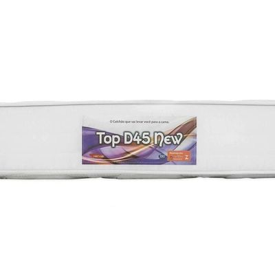 Cama Box Solteiro: Colchão Espuma D45 Herval Top + Base Crc Suede Clean(88X188)