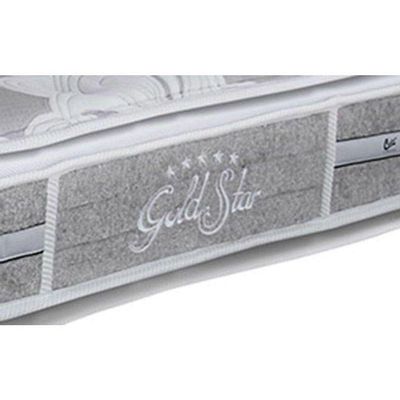 Cama Box Solteiro: Colchão Molas Ensacadas Castor Pocket Slx Grand Plush + Base Gray(88X188)