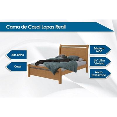 Cama De Casal Reali Branco - Lopas