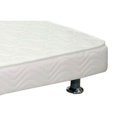 Cama Box C/Auxiliar Conjugado Solteiro: Colchão Ortopédico Courano Bianco (88X188) Ortobom