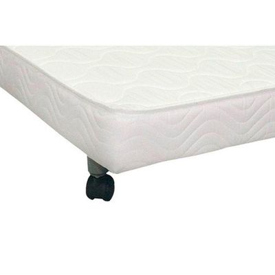 Cama Box C/Auxiliar Conjugado Solteiro: Colchão Ortopédico Courano Bianco (88X188) Ortobom