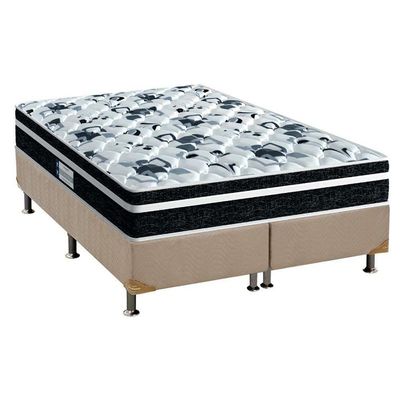 Cama Box Queen: Colchão Anatômico Probel D45/Ep Advanced Tech2000 Plus + Base Clean(158X198)