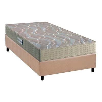 Cama Box Solteiro: Colchão Espuma Probel D45/Ep Firmepedic Advanced Tech2000 + Base Clean(88X188)