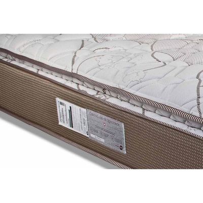 Cama Box Solteiro: Colchão Molas Ensacadas Luckspuma Masterpocket Platinum New + Base Clean(88X188)
